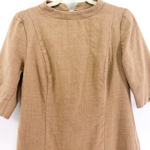 𝅺PENDLETON Wool Color block Short Sleeve Sheath Midi Dress size 8 - Picture 3 of 7